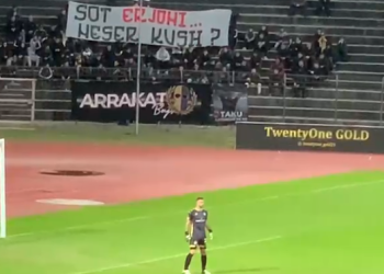 VIDEO/ “Sot Erioni, nesër kush?” , një mesazh që prek zemrat në ndeshjen Elbasani-Partizani
