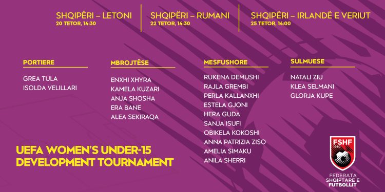 Kombëtarja U-15 për vajza, trajnerja Rabije Tota publikon listën për turneun zhvillimor të UEFA-s – Balkanweb.com – News24