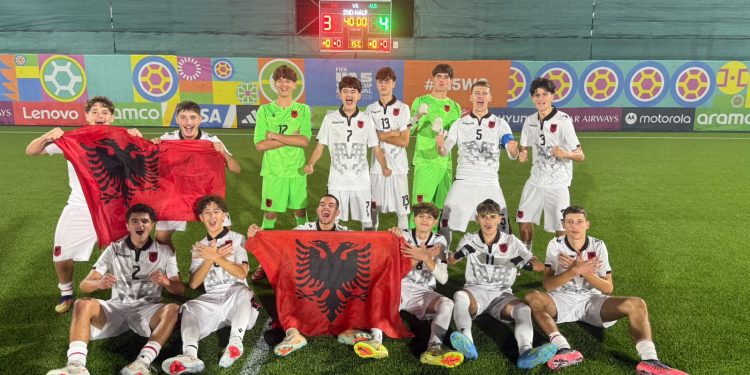 FIFA U-15 World Cup & Festival/ Shqipëria U-15 fiton tre ndeshje radhazi, nesër përballet me Perunë
